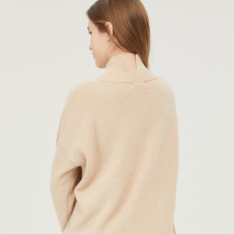 [ベネトン] ベネトンビーズ刺繍タートルネックニット BAKP74361_BE