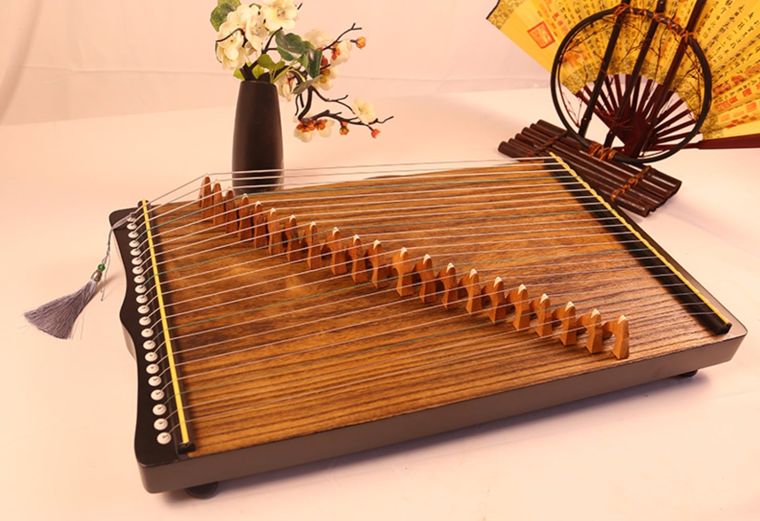 小さな古筝 21弦 プロの古箏指トレーニング装置 中国の弦楽器