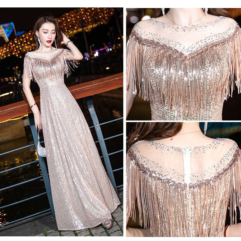 【送料無料】2025 春 ワンピース イブニングノーブルでエレガントなロングスパンコール 結婚式 ドレス パーティードレス お呼ばれ 披露宴 【送料無料】2025 春 ワンピース イブニングノーブルでエレガントなロングスパンコール 結婚式 ドレス パーティードレス お呼ばれ 披露宴