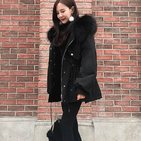 Qoo10] モッズコート ファー付き ジャケット 韓