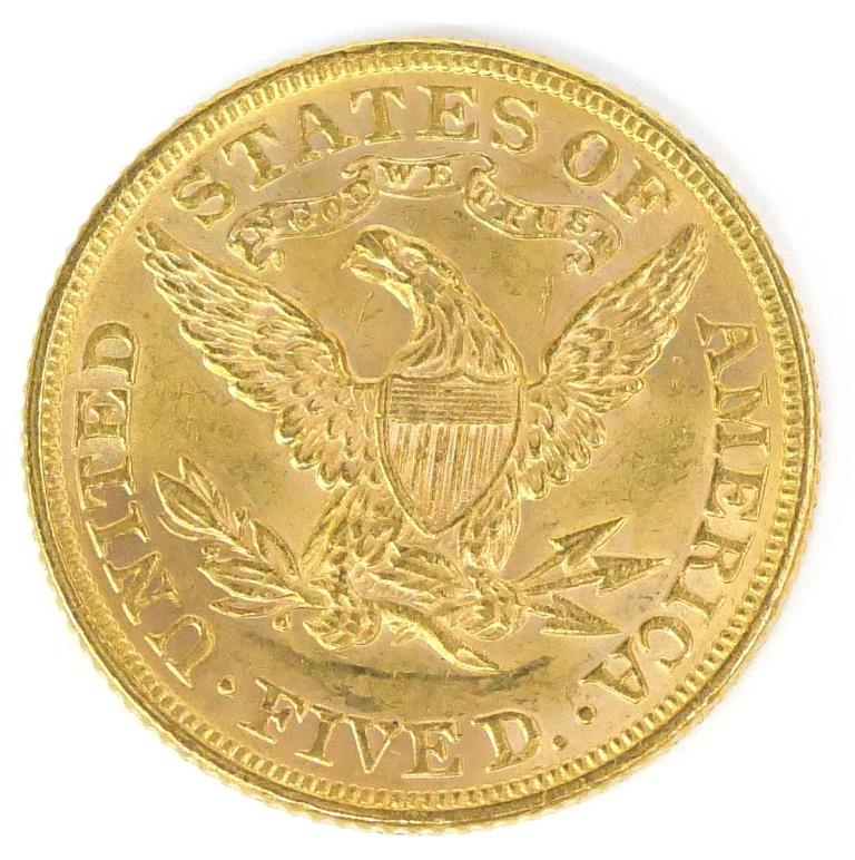アメリカ 5ドル金貨 1895年 リバティ イーグル 【中古】(67541) アメリカ 5ドル金貨 1895年 リバティ イーグル 【中古】(67541)