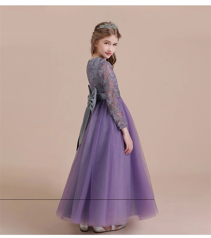 【本日限定】ピアノ発表会 ドレス 子供 女の子 パープル 紫 発表会ドレス 長袖 子ども ワンピース お祝い日 演奏会 音楽会 フォーマル 誕生日 撮影 パーティー ジュニア キッズ ロングドレス ロ 【本日限定】ピアノ発表会 ドレス 子供 女の子 パープル 紫 発表会ドレス 長袖 子ども ワンピース お祝い日 演奏会 音楽会 フォーマル 誕生日 撮影 パーティー ジュニア キッズ ロングドレス ロ