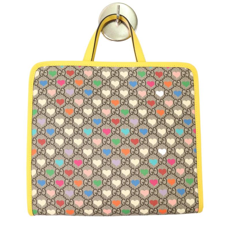 GUCCI グッチ ハート GGスプリーム トートバッグ ベージュ A-7899