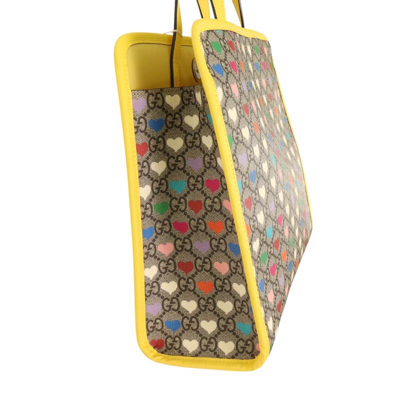 GUCCI グッチ ハート GGスプリーム トートバッグ ベージュ A-7899