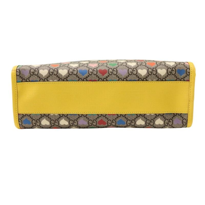 GUCCI グッチ ハート GGスプリーム トートバッグ ベージュ A-7899