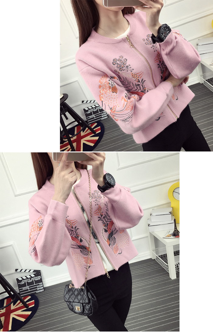 ★6COLOR★花柄刺繍ジップアップスタジャンブルゾン★トップス アウター ジップアップ MA1 ブルゾン レディース カジュアル 花柄 刺繍 ジップアップ 秋冬 スタジャン ジャンパー ジャケット★CELEBTV★ ★6COLOR★花柄刺繍ジップアップスタジャンブルゾン★トップス アウター ジップアップ MA1 ブルゾン レディース カジュアル 花柄 刺繍 ジップアップ 秋冬 スタジャン ジャンパー ジャケット★CELEBTV★