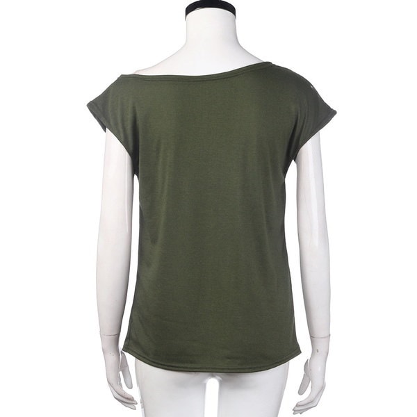 Bpfair Fashion WomenルーズプルオーバーTシャツSolid Off Shoulder Casual Blouse Bpfair Fashion WomenルーズプルオーバーTシャツSolid Off Shoulder Casual Blouse
