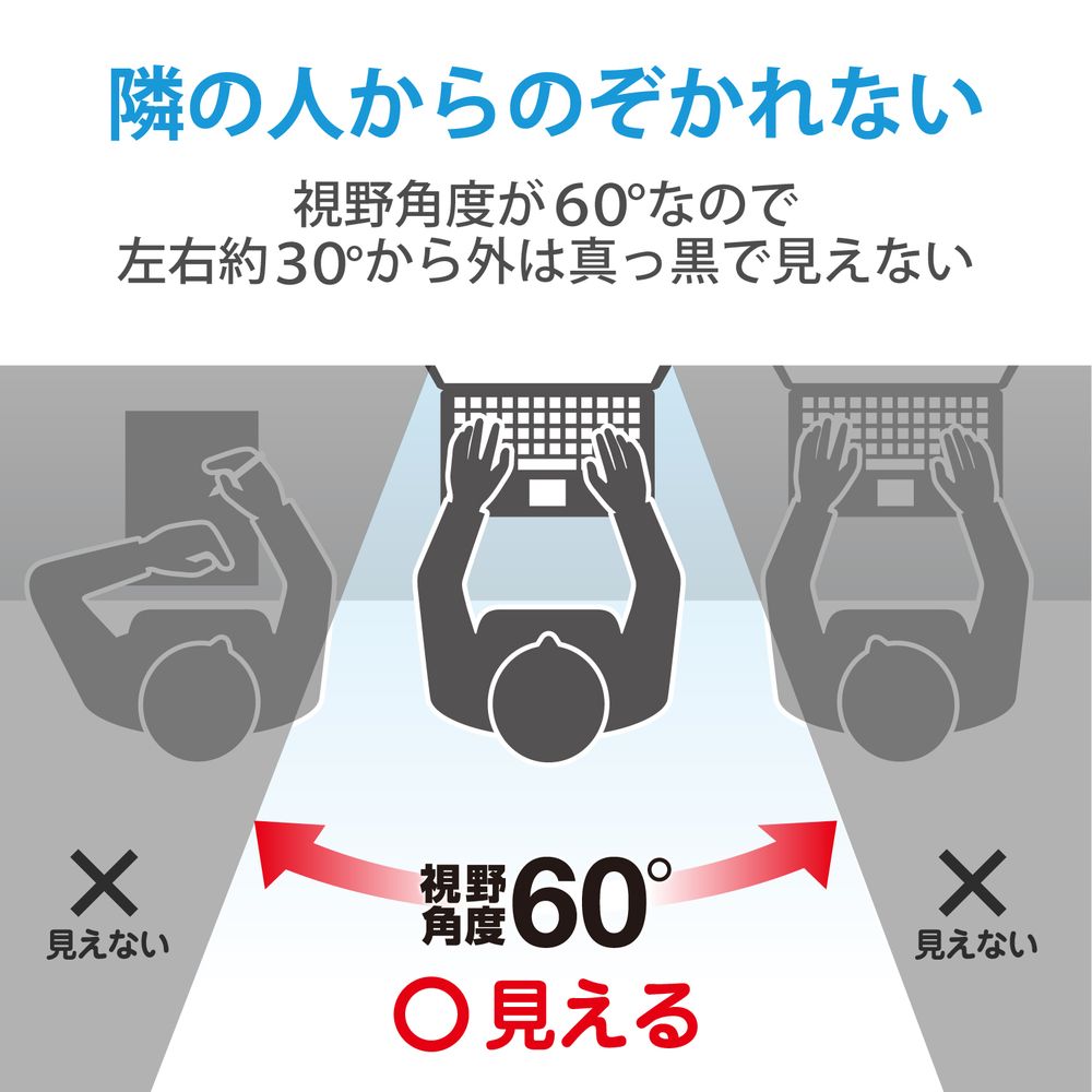 エレコム 液晶保護フィルター のぞき見防止 抗菌 15.6Wインチ(16:9) EFPFK156W