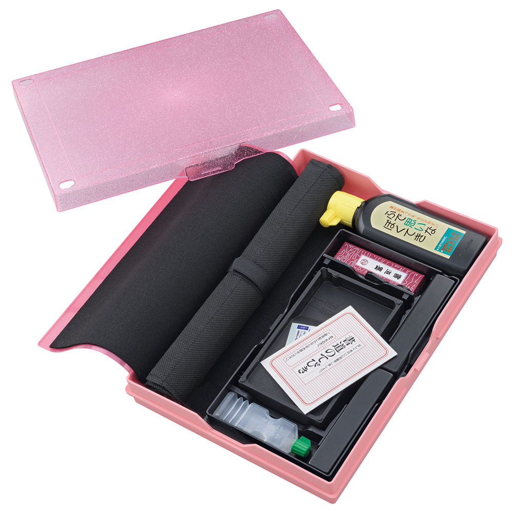 呉竹 書道セット GA-1220S ハードケース付き ラッキーガール GA122-101 呉竹 書道セット GA-1220S ハードケース付き ラッキーガール GA122-101