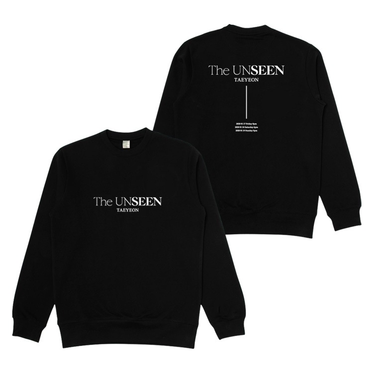 少女時代キムテヨンコンサートthe Unseenプルオーバープリントクルーネック服
