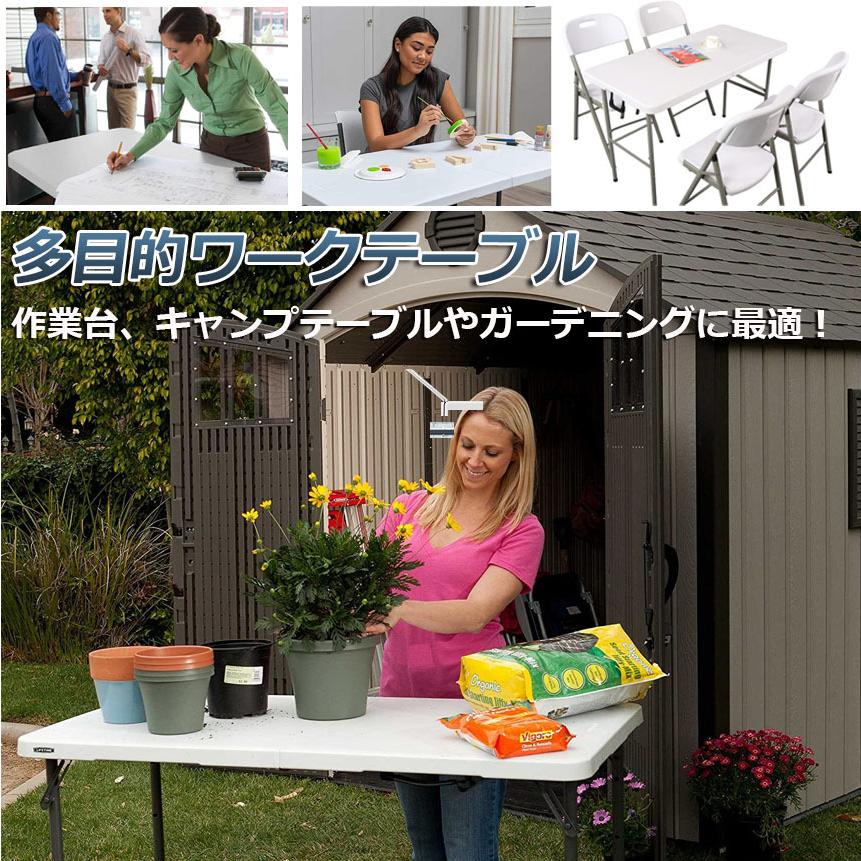 ワークテーブル 2台セット 作業台 作業テーブル 折りたたみ式 幅120cm 耐荷重100kg 倉庫作業 オフィス 簡易 作業デスク 作業テーブル 送料無料