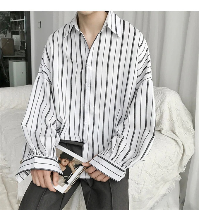 特別にSALEします2019春夏新作 ! 夏 ポップ 長袖 シャツ コート 韓国 香港風 アート 男性 ファッション ストライプ スリム トレンド 百掛け ブラウス INSスタイル 単体ボタン ト 特別にSALEします2019春夏新作 ! 夏 ポップ 長袖 シャツ コート 韓国 香港風 アート 男性 ファッション ストライプ スリム トレンド 百掛け ブラウス INSスタイル 単体ボタン ト