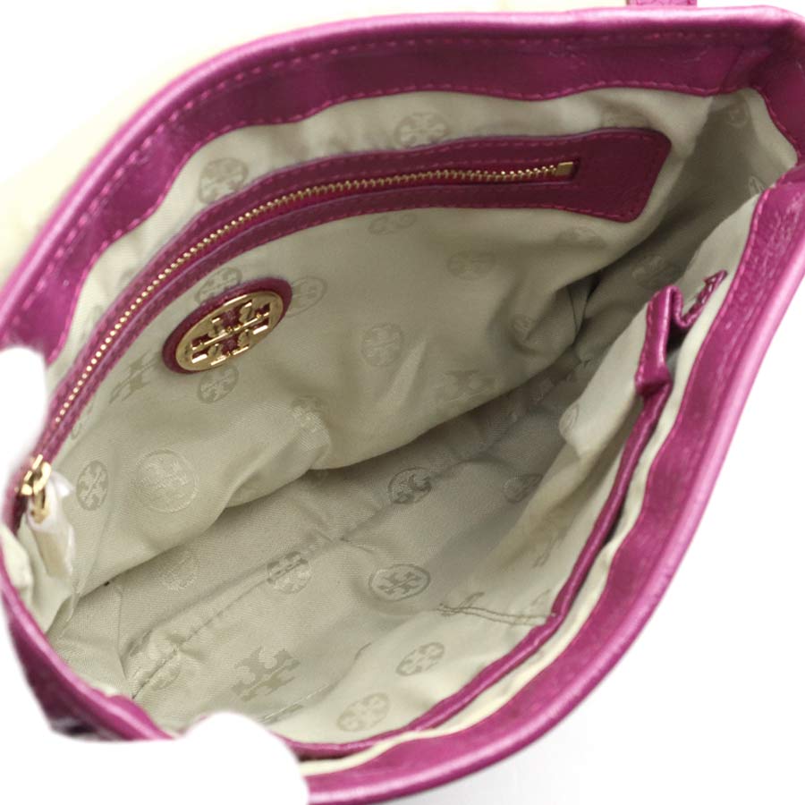 トリーバーチ Tory Burch ショルダーバッグ レザー ピンクパープル レディース h30716k