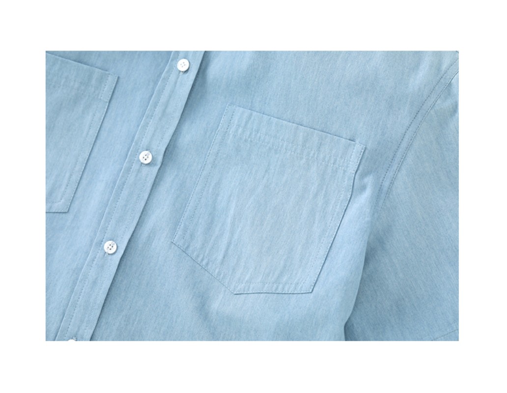 WXLSTUDIO レトロウォッシュデニムカラーシャツショートパンツスーツレディース春新作デザイン2点セット