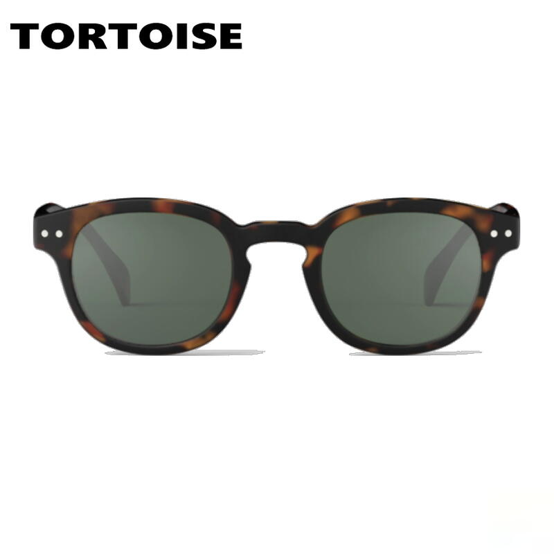 正規品　サングラス SUN POLARIZED #C グリーンレンズ ブラック トータス ライトトータス