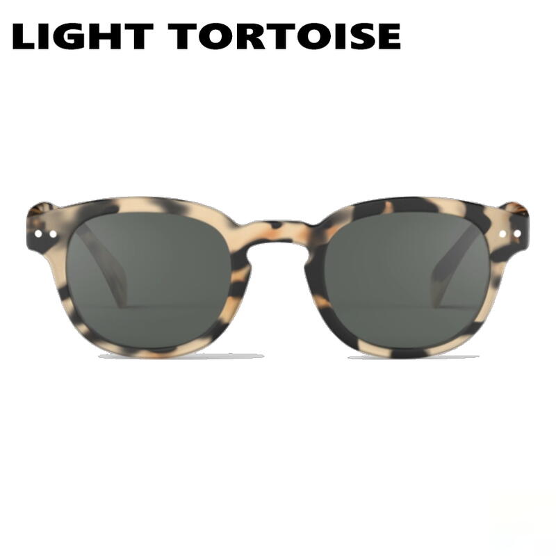 正規品　サングラス SUN POLARIZED #C グリーンレンズ ブラック トータス ライトトータス