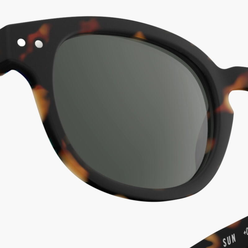 正規品　サングラス SUN POLARIZED #C グリーンレンズ ブラック トータス ライトトータス