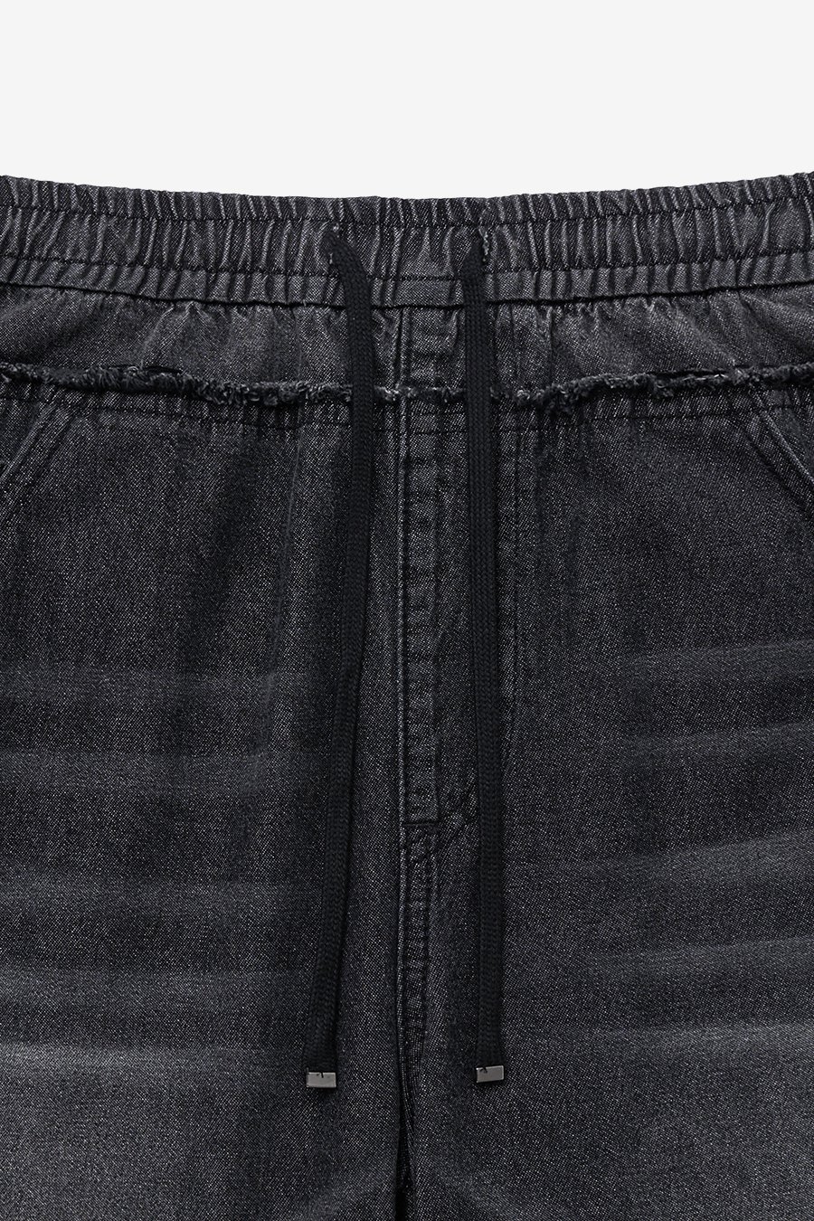 【INSILENCE】 LIGHT DENIM WIDE PANTS : BLACK