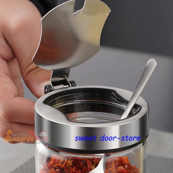 Qoo10] 調味料入れ 調味料ポット スプーン付き