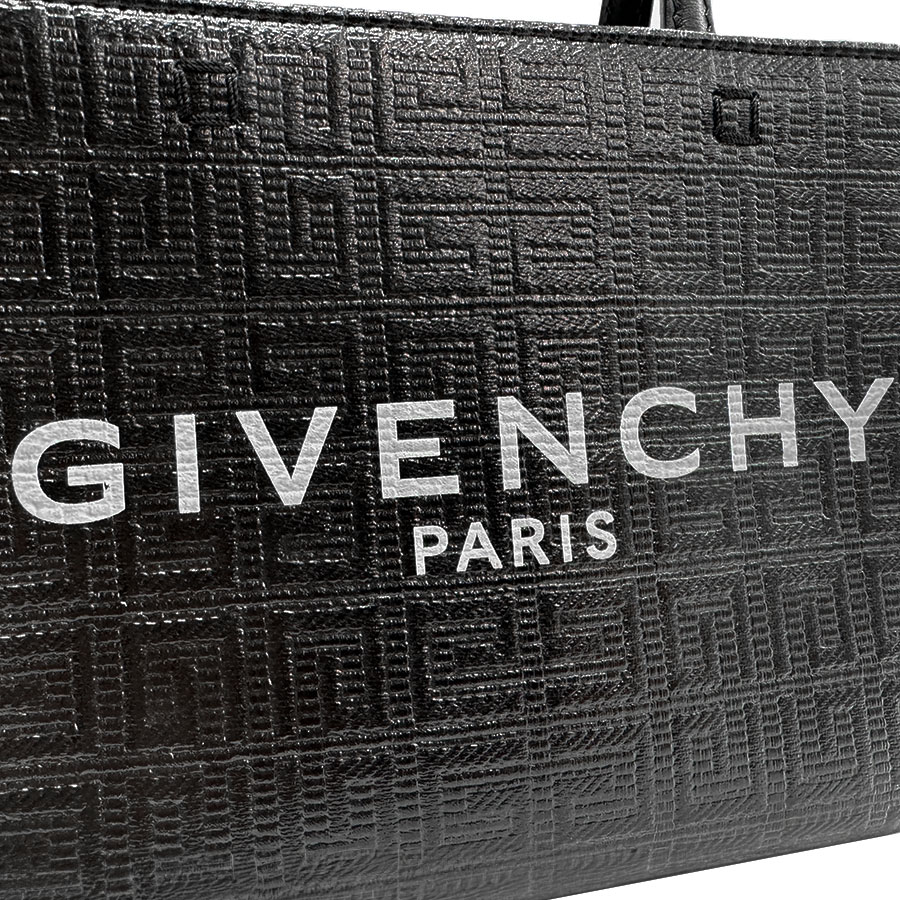 ジバンシィ GIVENCHY ハンドバッグ 斜め掛けショルダーバッグ PVC/レザー ブラック ゴールド レディース z2200