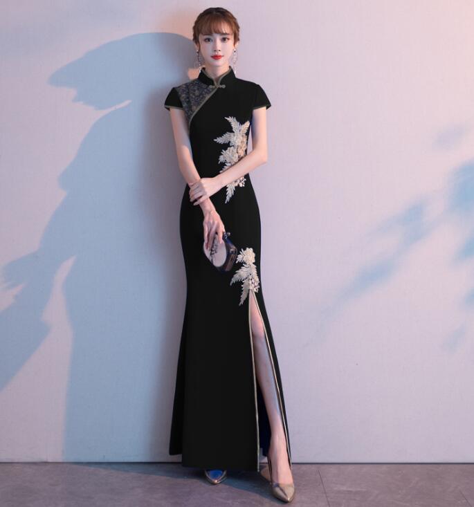 【3日出荷】【品質】チャイナドレス ロング丈ドレス スリムラインドレス 中華服 マーメイドドレス 人魚裾 スリット 古典ダンス衣装 合唱衣装 音楽会 イベント 文化祭 撮影衣装 大きいサイズチャイナド 【3日出荷】【品質】チャイナドレス ロング丈ドレス スリムラインドレス 中華服 マーメイドドレス 人魚裾 スリット 古典ダンス衣装 合唱衣装 音楽会 イベント 文化祭 撮影衣装 大きいサイズチャイナド