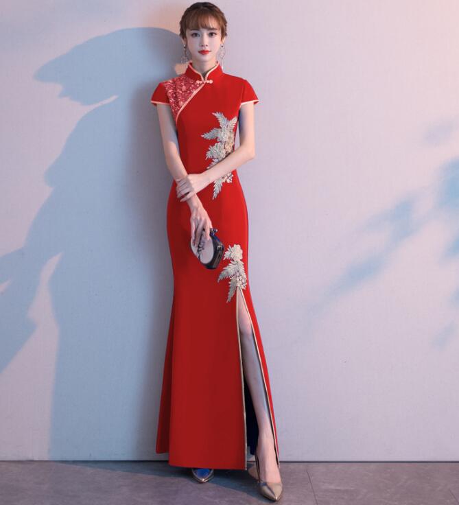 【3日出荷】【品質】チャイナドレス ロング丈ドレス スリムラインドレス 中華服 マーメイドドレス 人魚裾 スリット 古典ダンス衣装 合唱衣装 音楽会 イベント 文化祭 撮影衣装 大きいサイズチャイナド 【3日出荷】【品質】チャイナドレス ロング丈ドレス スリムラインドレス 中華服 マーメイドドレス 人魚裾 スリット 古典ダンス衣装 合唱衣装 音楽会 イベント 文化祭 撮影衣装 大きいサイズチャイナド