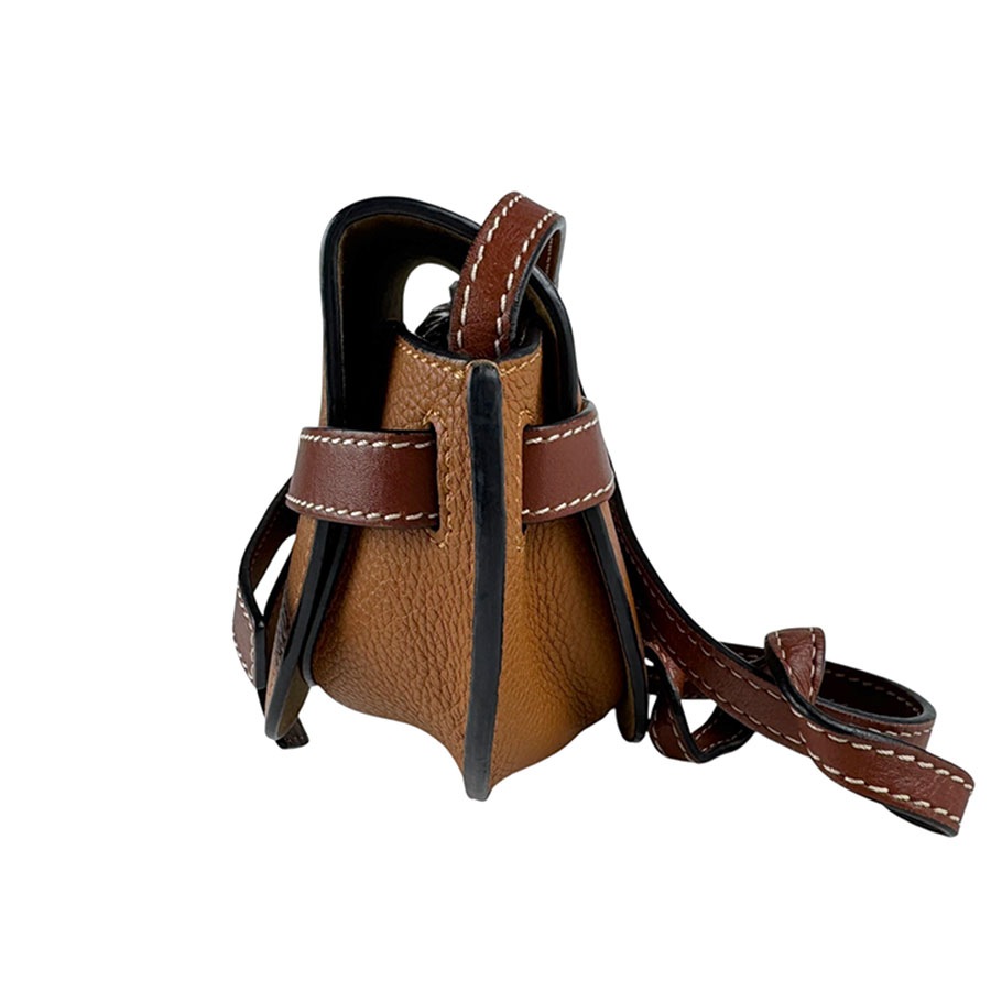 ロエベ LOEWE ショルダーバッグ ゲート ミニ レザー ブラウン レディース z5846