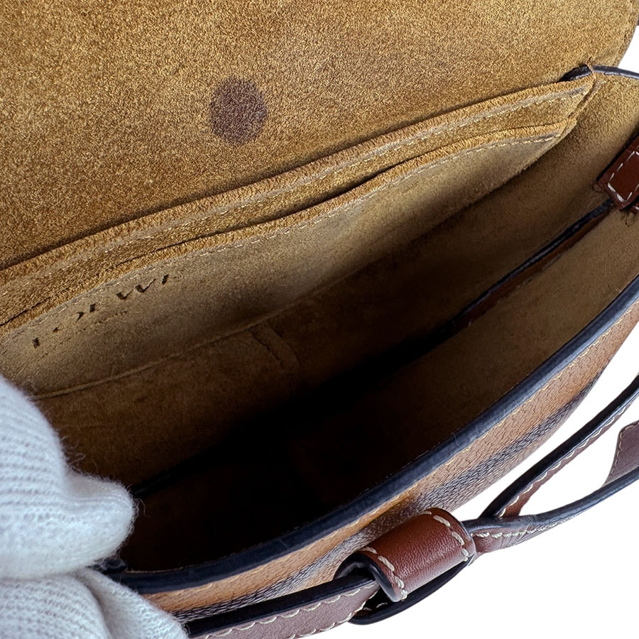 ロエベ LOEWE ショルダーバッグ ゲート ミニ レザー ブラウン レディース z5846