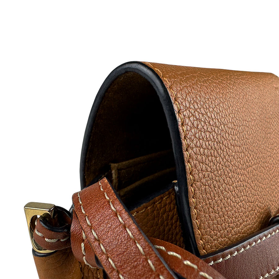 ロエベ LOEWE ショルダーバッグ ゲート ミニ レザー ブラウン レディース z5846