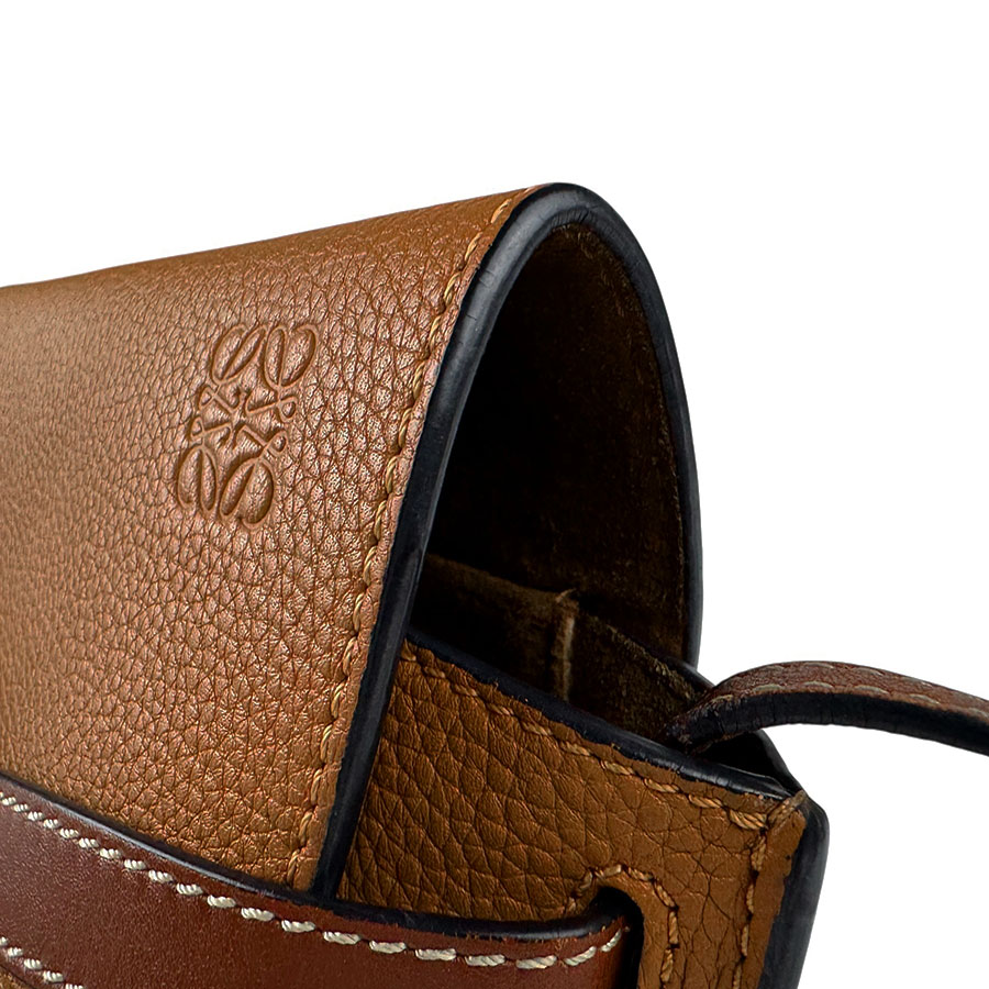 ロエベ LOEWE ショルダーバッグ ゲート ミニ レザー ブラウン レディース z5846