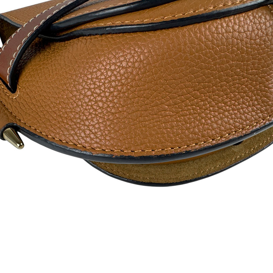 ロエベ LOEWE ショルダーバッグ ゲート ミニ レザー ブラウン レディース z5846