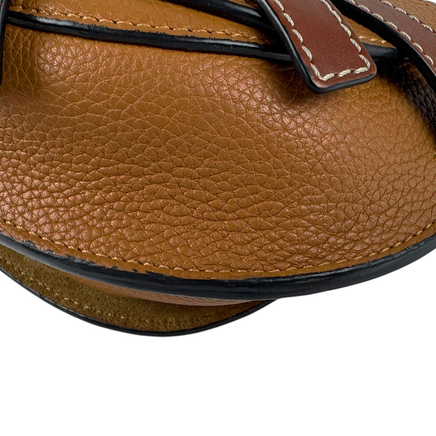 ロエベ LOEWE ショルダーバッグ ゲート ミニ レザー ブラウン レディース z5846