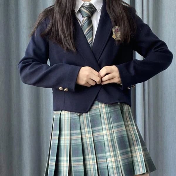 スーツ女の子5点セット女子高校生卒業式小学校女子入学式フォーマルスーツ中学生卒服袴大学プリーツスカートスクール制服チェック柄成人式 母の日