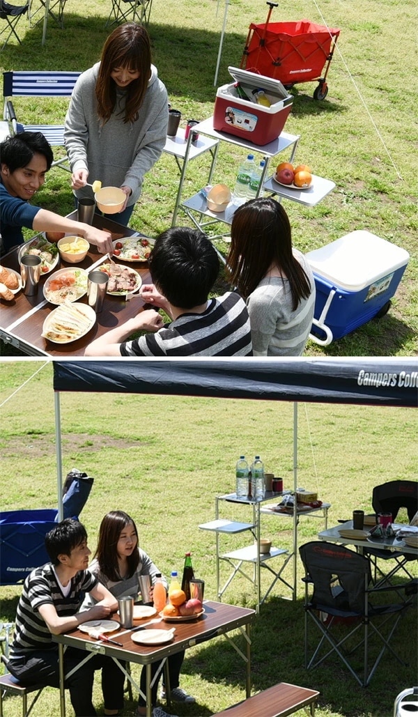 アウトドアテーブル 折りたたみ ネオマルチスタンドワイド 調理台 NMS-150W