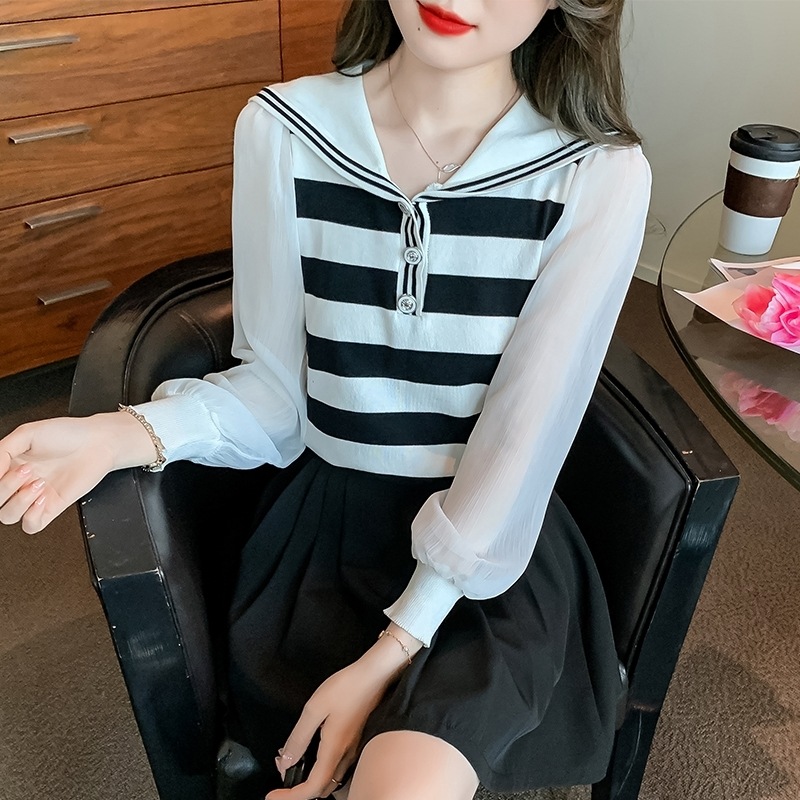 トップス シャツ ブラウス 袖あり 長袖 Vネック フレア 透け感 大人可愛い カジュアル おしゃれ ボーイッシュ 存在感 ストライプ 春 夏 レディース お出かけ 休日 旅行 普段使い 韓国系 トップス シャツ ブラウス 袖あり 長袖 Vネック フレア 透け感 大人可愛い カジュアル おしゃれ ボーイッシュ 存在感 ストライプ 春 夏 レディース お出かけ 休日 旅行 普段使い 韓国系