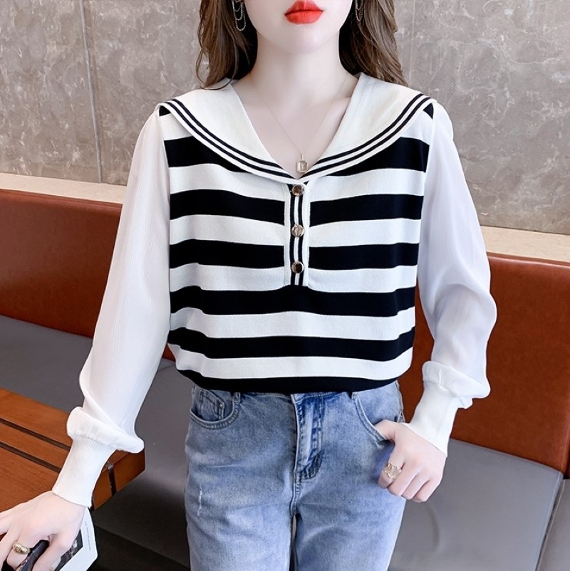 トップス シャツ ブラウス 袖あり 長袖 Vネック フレア 透け感 大人可愛い カジュアル おしゃれ ボーイッシュ 存在感 ストライプ 春 夏 レディース お出かけ 休日 旅行 普段使い 韓国系 トップス シャツ ブラウス 袖あり 長袖 Vネック フレア 透け感 大人可愛い カジュアル おしゃれ ボーイッシュ 存在感 ストライプ 春 夏 レディース お出かけ 休日 旅行 普段使い 韓国系