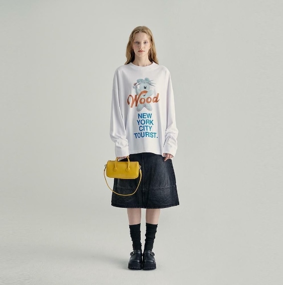 MARGESHERWOOD ■ ZIPPER SMALL cream glossy plain Designer fashion, Seoul-fully created | W Concept