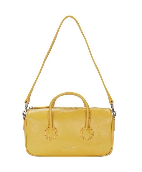 MARGESHERWOOD】 ZIPPER SMALL : YELLOW GLOSSY PLAIN