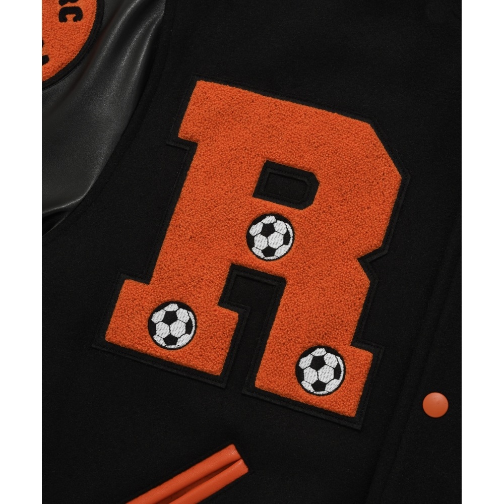 レトリーバー クラブ ビッグ R サッカー バーシティ ジャケット [オレンジ]