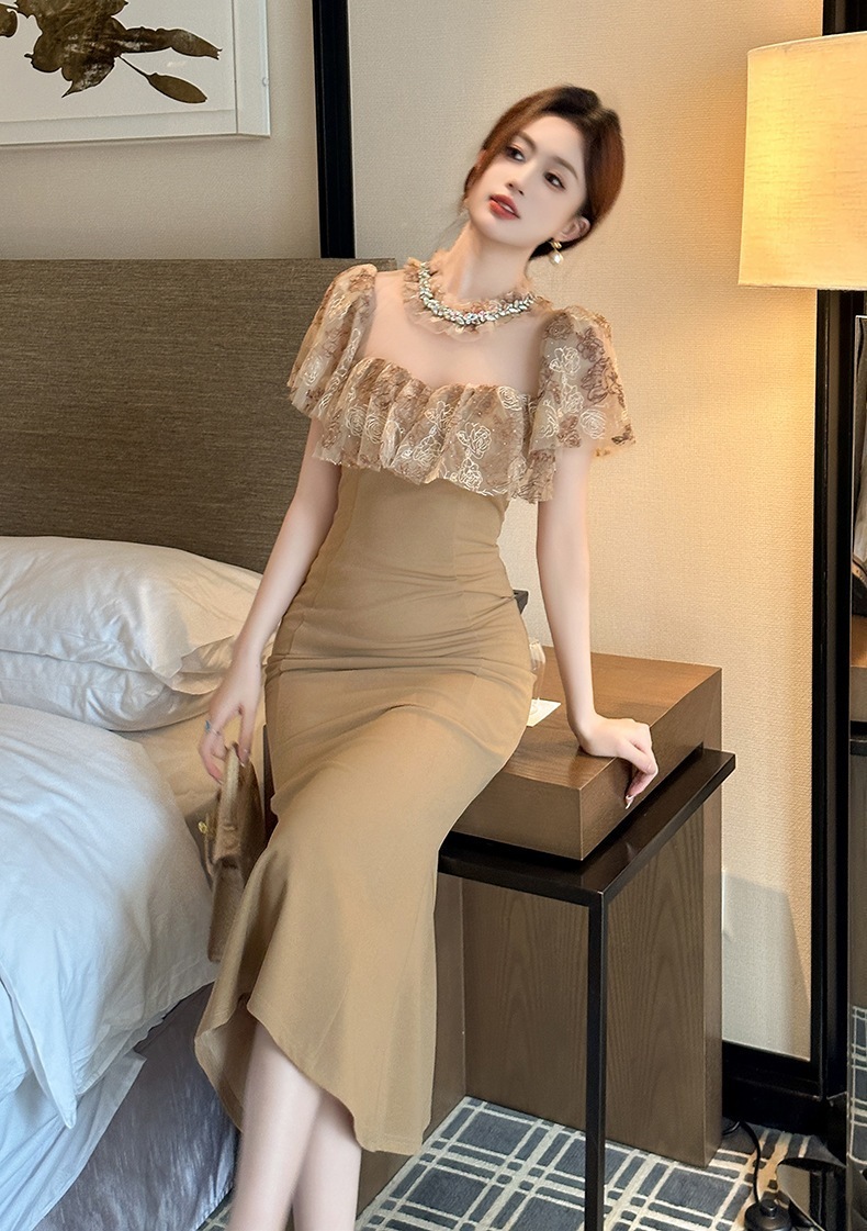 2024夏新品 ワンピース ドレス パーティー キャバ 大人 同窓会 披露宴 卒業式 結婚式 演奏会 ウェディング 二次会 メガ割 04