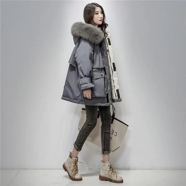 中綿コート レディース ロング丈 アウター 中綿ダウンコート 中綿ジャケット ダウン風コート パーカー フード付き 防寒 暖かい 着痩せ kanxia24043