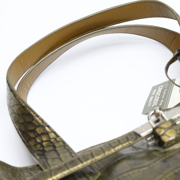 3983 カデナ付き クロコダイル メタリック ゴールド 3983 カデナ付き クロコダイル メタリック ゴールド