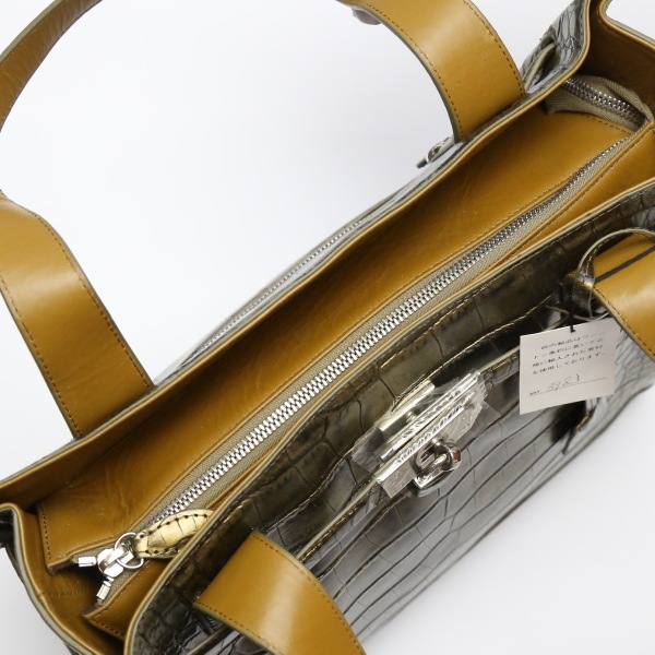 3983 カデナ付き クロコダイル メタリック ゴールド 3983 カデナ付き クロコダイル メタリック ゴールド