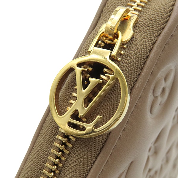 極美品】ルイヴィトン モノグラム クッサン ジッピーウォレット トープ