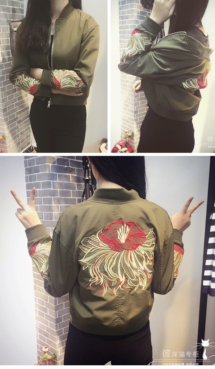 ★2COLOR★フラワー刺繍ジップアップMA1ブルゾンジャケット★ブルゾン トップス アウター エムエーワン ジップアップ カジュアル MA1 ジャケット ブルゾン パッチ レディース ジップアップ ジップアップ メンズライク ワッペン★CELEBTV★ ★2COLOR★フラワー刺繍ジップアップMA1ブルゾンジャケット★ブルゾン トップス アウター エムエーワン ジップアップ カジュアル MA1 ジャケット ブルゾン パッチ レディース ジップアップ ジップアップ メンズライク ワッペン★CELEBTV★