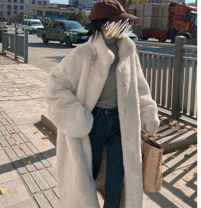 ロング丈コート毛皮コートファーコートフェイクファージャケット冬服304050モコモコ暖かい長袖アウター韓国風おしゃれ防寒コート軽量防風防寒ふんわり暖かいSML韓国風きれいめ長袖アウターカジュアル秋冬厚