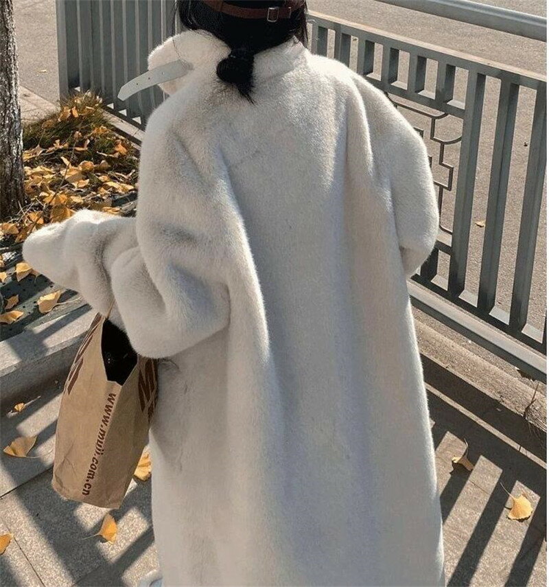 ロング丈コート毛皮コートファーコートフェイクファージャケット冬服304050モコモコ暖かい長袖アウター韓国風おしゃれ防寒コート軽量防風防寒ふんわり暖かいSML韓国風きれいめ長袖アウターカジュアル秋冬厚