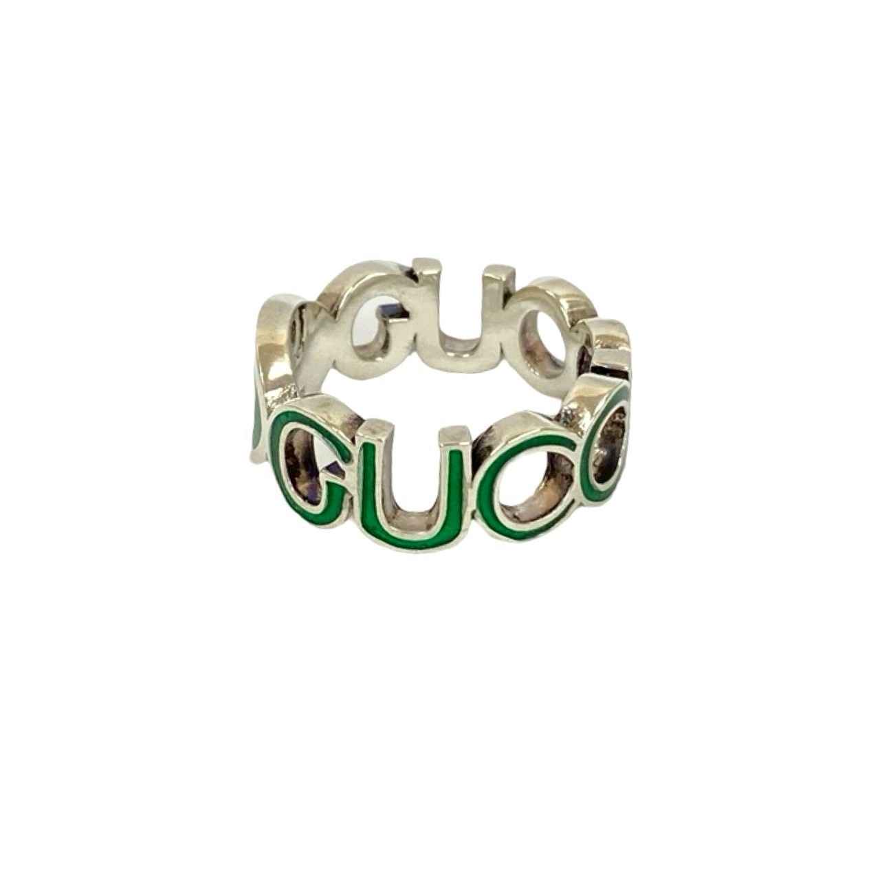 インターロッキングG エナメルリングリング・指輪 シルバー925 シルバー 46037 インターロッキングG エナメルリングリング・指輪 シルバー925 シルバー 46037