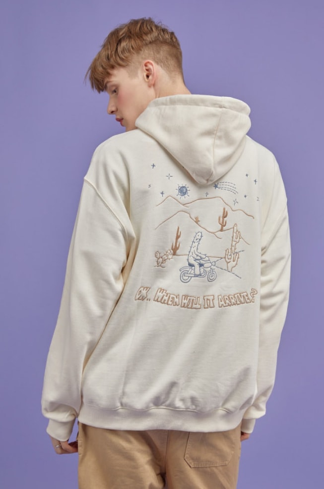 CPGN STUDIO】 Oasis Embroidery Hood Sweat Zip Up