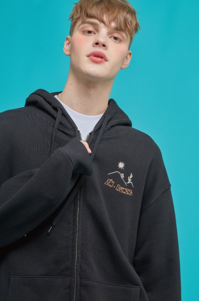 【CPGN STUDIO】Oasis Embroidery Hood Sweat Zip Up CPGN STUDIO】 Oasis Embroidery Hood Sweat Zip Up